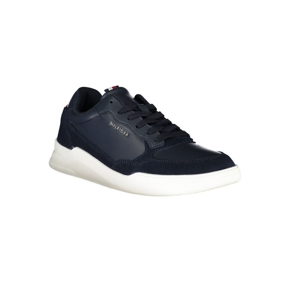 Tommy Hilfiger Blue Leather Men's Sneaker Tommy Hilfiger