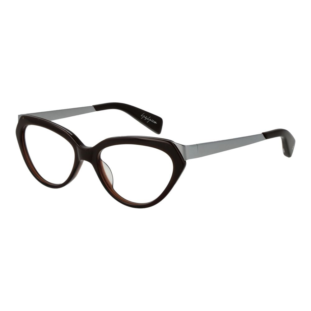 Yohji Yamamoto Brown Acetate Glasses (Frames) Yohji Yamamoto
