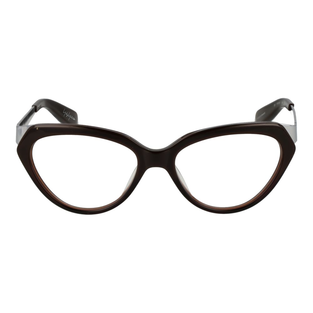 Yohji Yamamoto Brown Acetate Glasses (Frames) Yohji Yamamoto