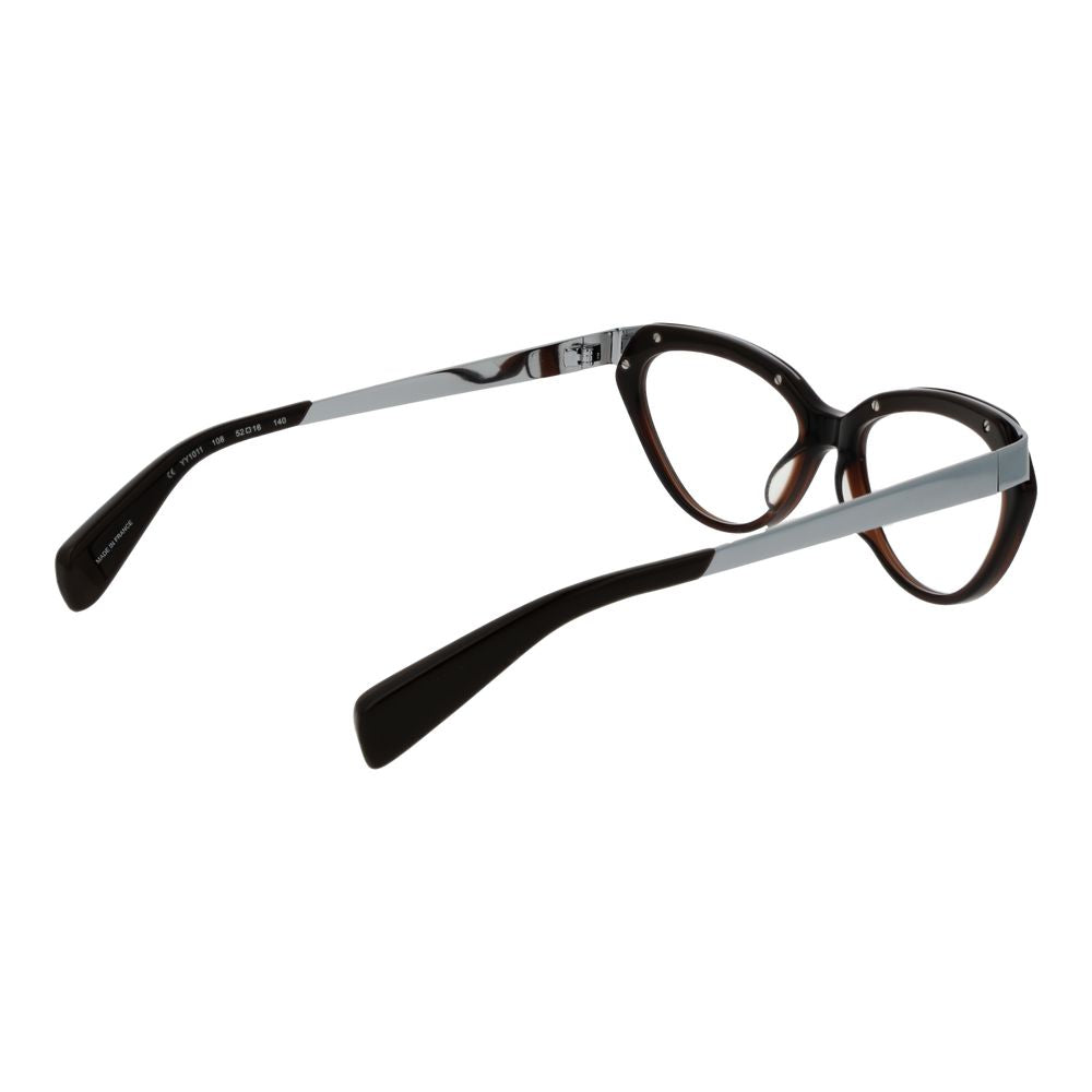 Yohji Yamamoto Brown Acetate Glasses (Frames) Yohji Yamamoto