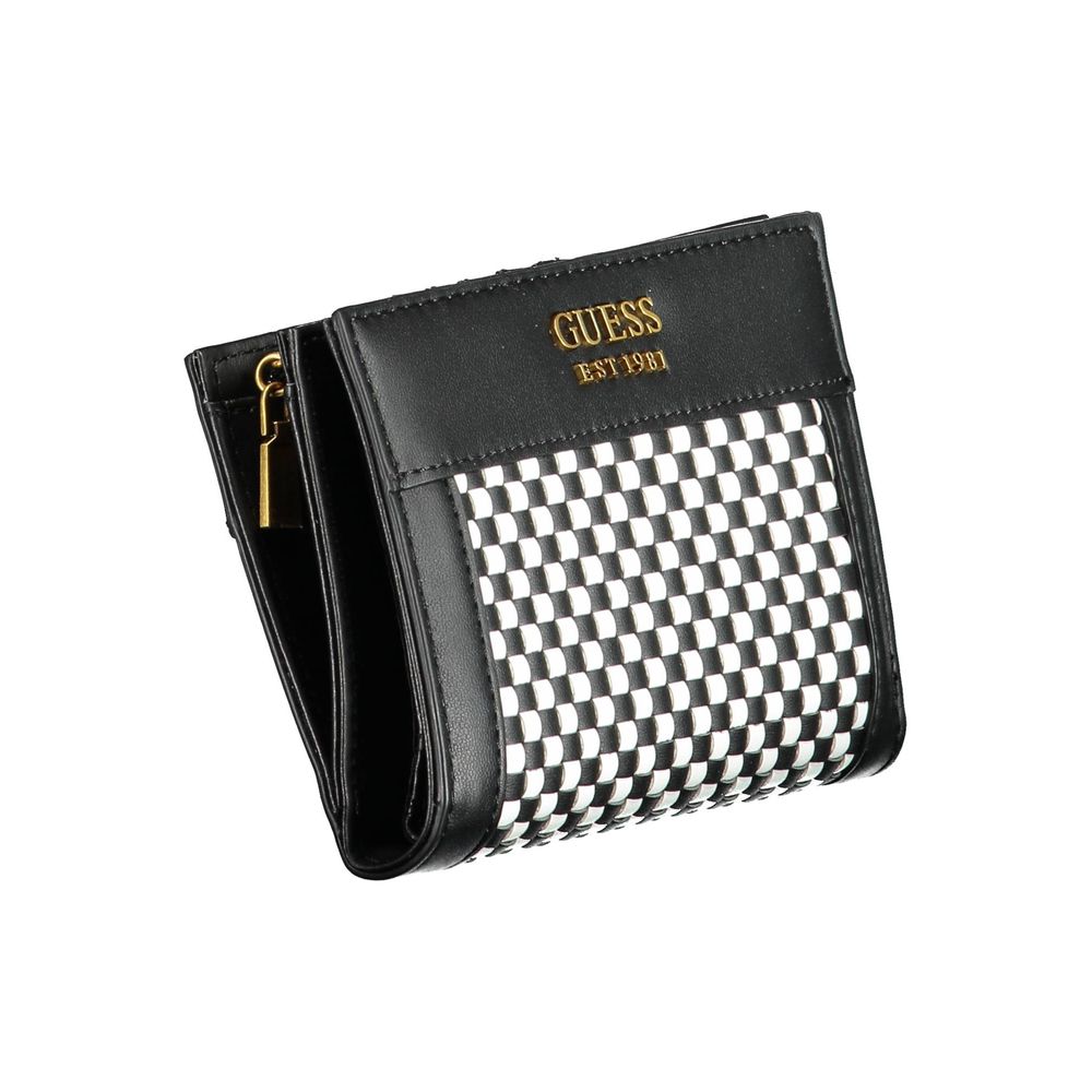 Guess Jeans Black Polyurethane Women Wallet Guess Jeans