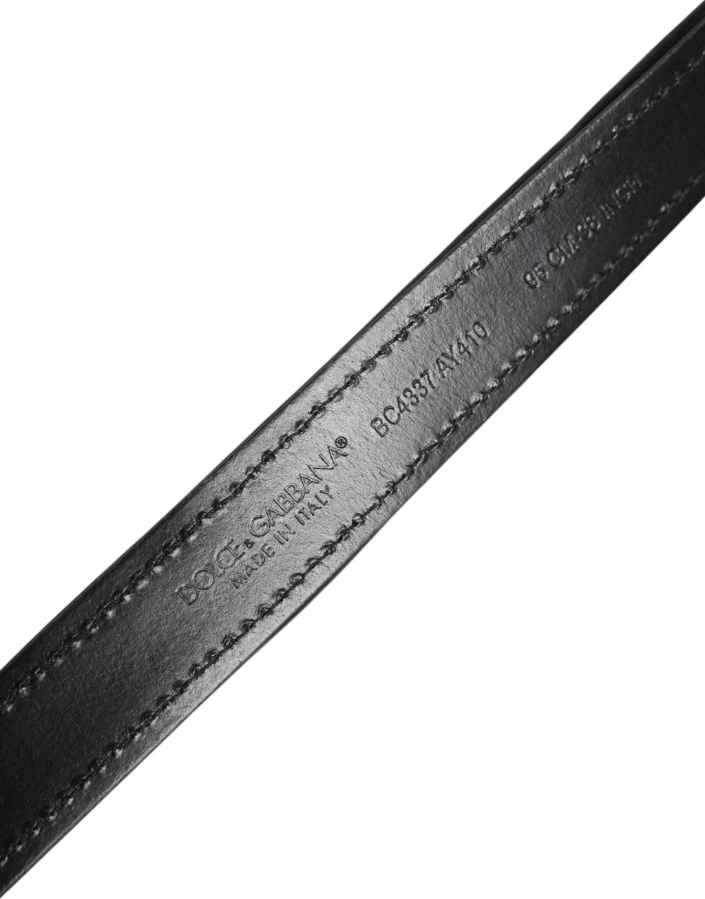 Dolce & Gabbana Black Sequin Embellished Metal Buckle Belt Dolce & Gabbana