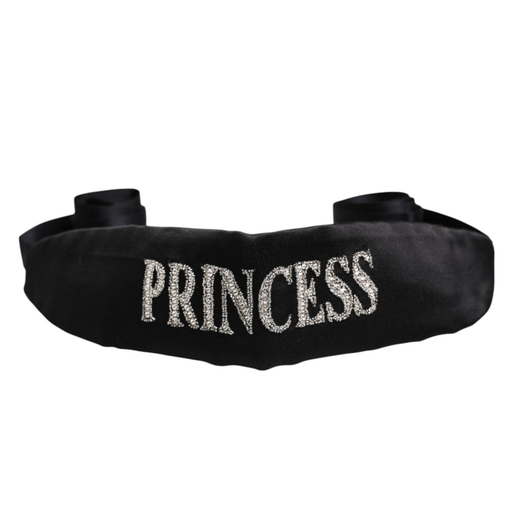 Dolce & Gabbana Black Princess Fantasy Braided Waist Belt Dolce & Gabbana