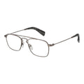 Yohji Yamamoto Silver Metal Glasses (Frames) Yohji Yamamoto