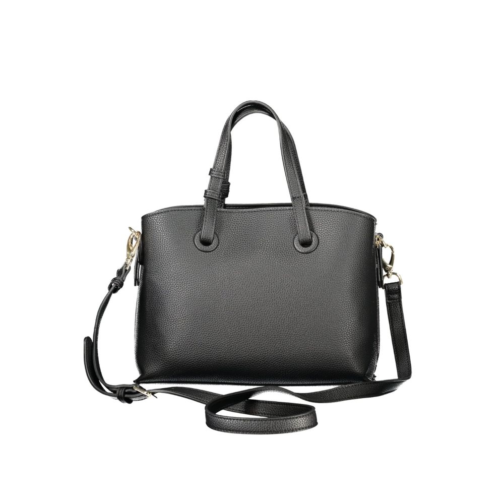 Mario Valentino Black Polyurethane Women's Bag