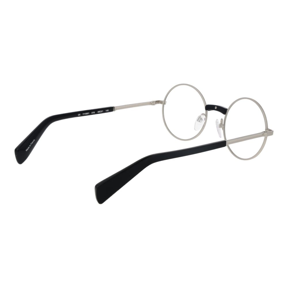 Yohji Yamamoto Silver Metal Glasses (Frames) Yohji Yamamoto