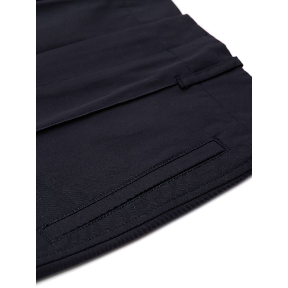 Bottega Veneta Navy Blue Cotton Casual Pants