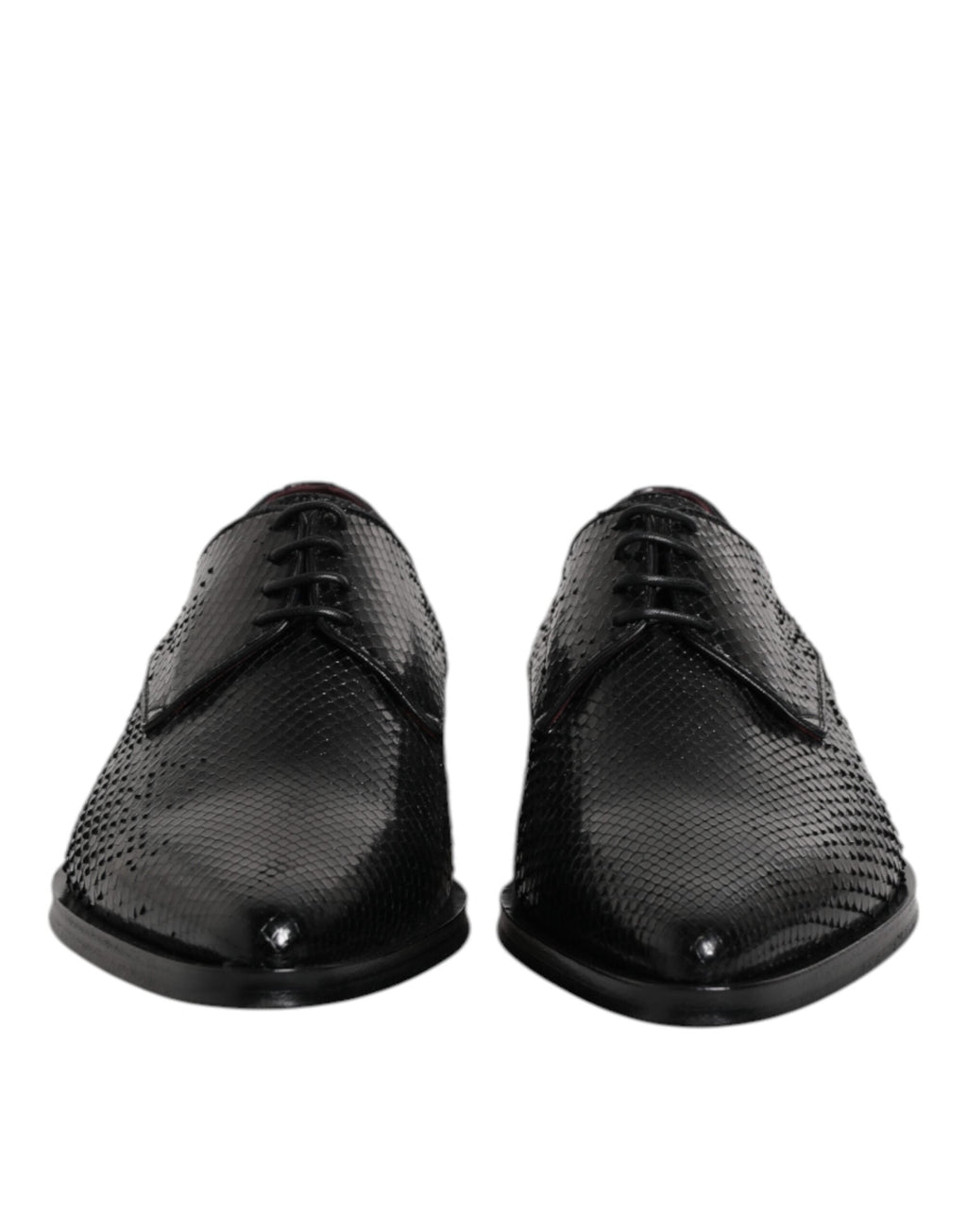 Dolce & Gabbana Black Leather Lace Up Dress Men Derby Shoes Dolce & Gabbana