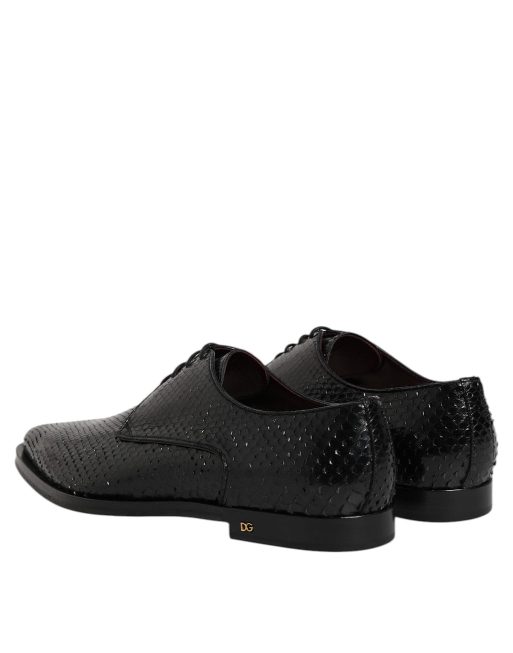 Dolce & Gabbana Black Leather Lace Up Dress Men Derby Shoes Dolce & Gabbana