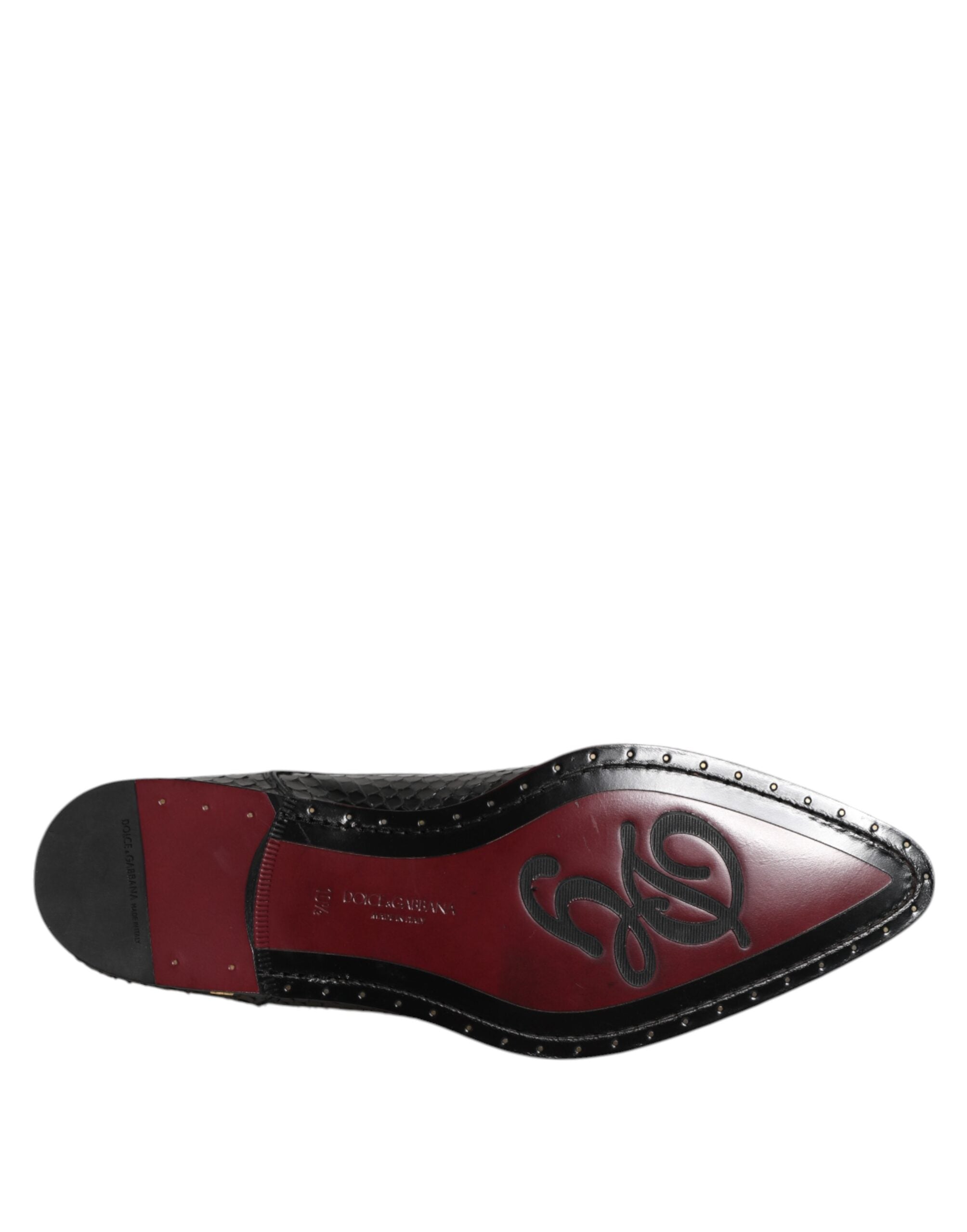 Dolce & Gabbana Black Leather Lace Up Dress Men Derby Shoes Dolce & Gabbana
