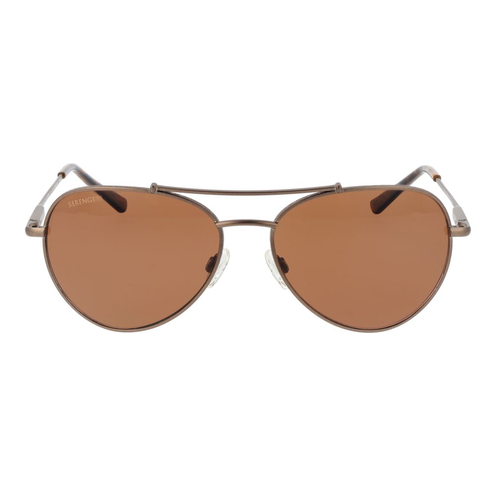 Serengeti Brown Metal Sunglasses Serengeti