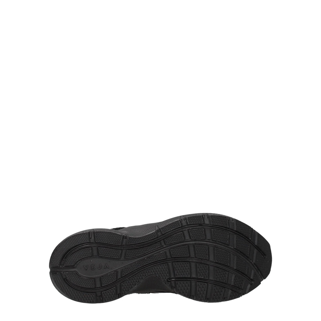 Veja Black Fabric Athletic Sneakers