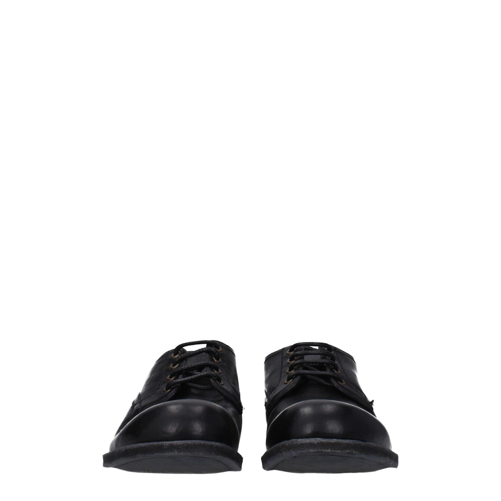 Dolce & Gabbana Black Leather Oxfords And Derbies