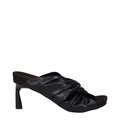 Stella McCartney Black Leather Stiletto Heel Sandals