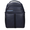 Piquadro Blue Leather Backpack