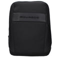 Piquadro Black Fabric Crossbody Bag