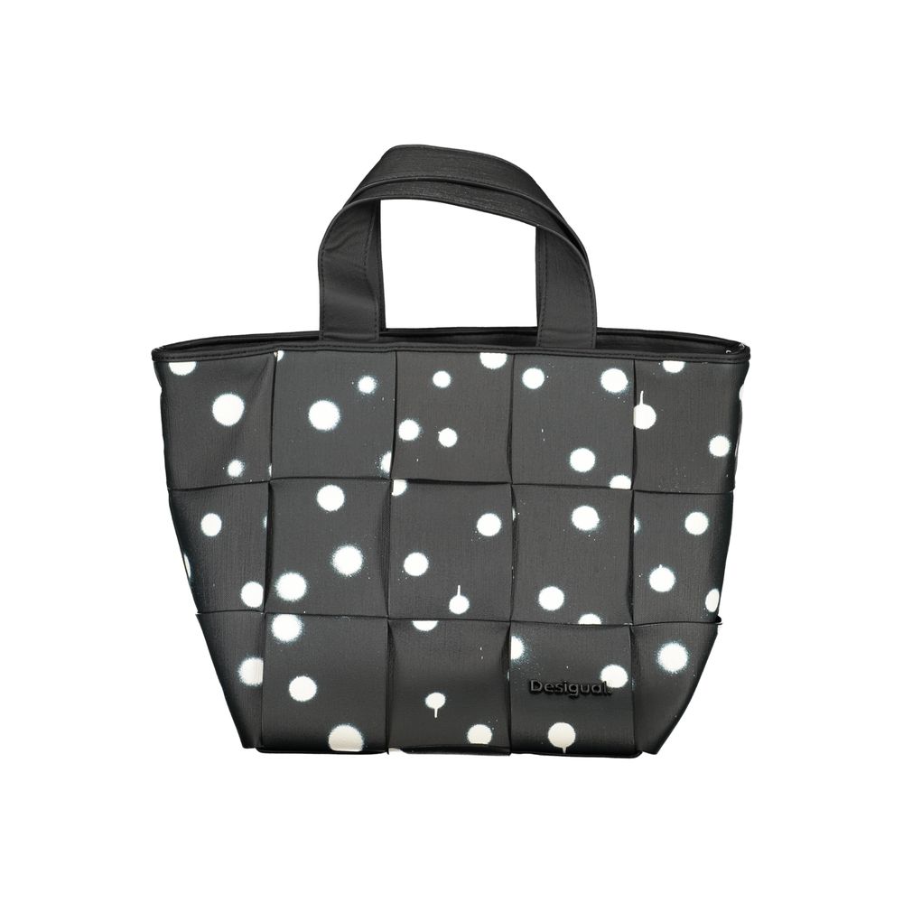 Desigual Nero Poliuretano Woman Shoulder Bag Desigual