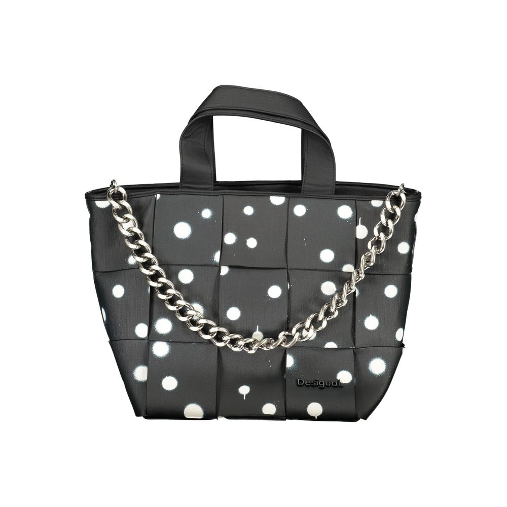 Desigual Nero Poliuretano Woman Shoulder Bag Desigual