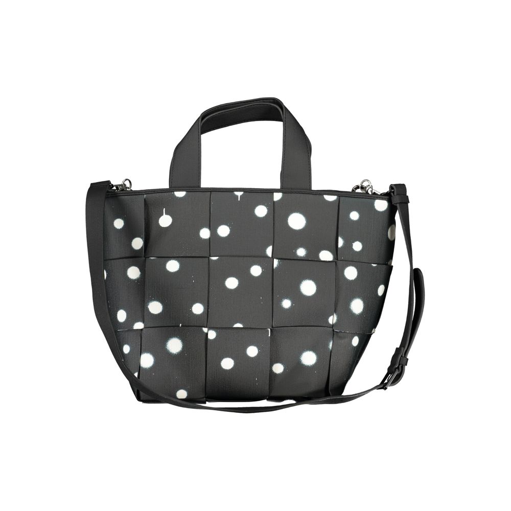 Desigual Nero Poliuretano Woman Shoulder Bag Desigual