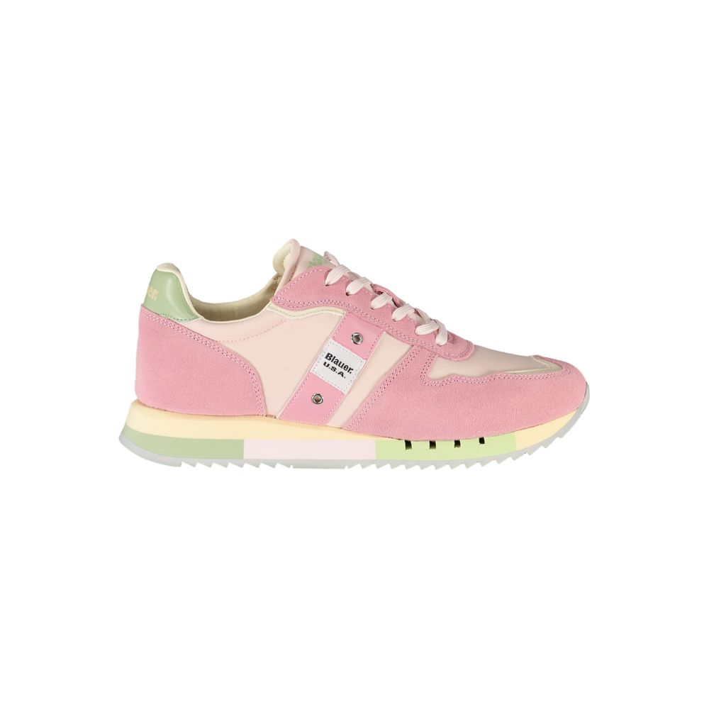 Blauer Rosa Polyurethane Women Sneaker Blauer
