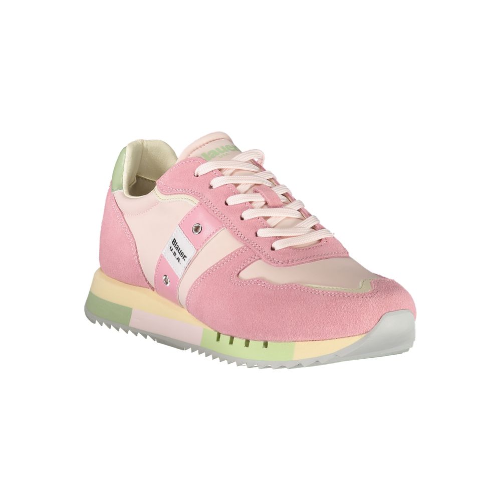 Blauer Rosa Polyurethane Women Sneaker Blauer