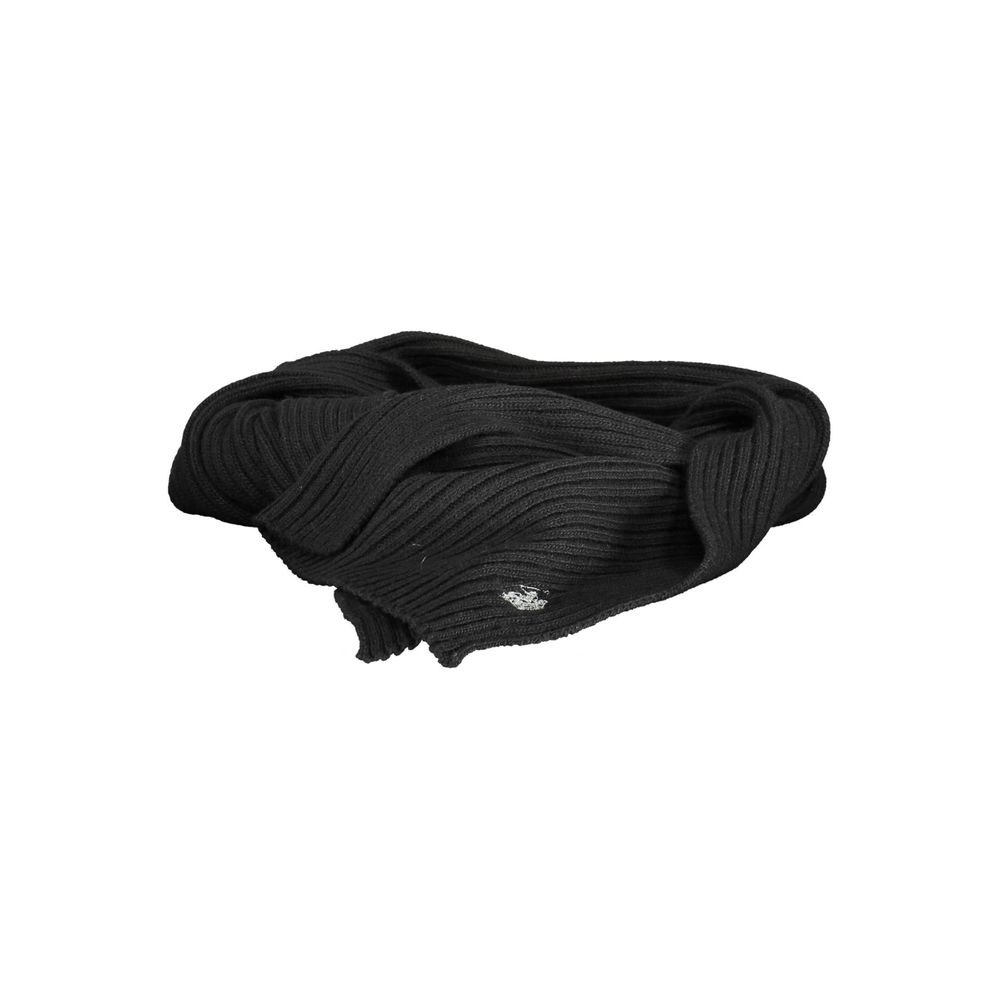 U.S. POLO ASSN. Black Wool Men's Scarf
