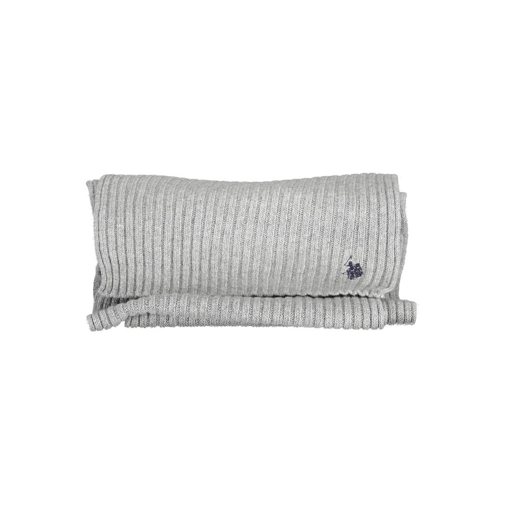 U.S. POLO ASSN. Gray Wool Men's Scarf