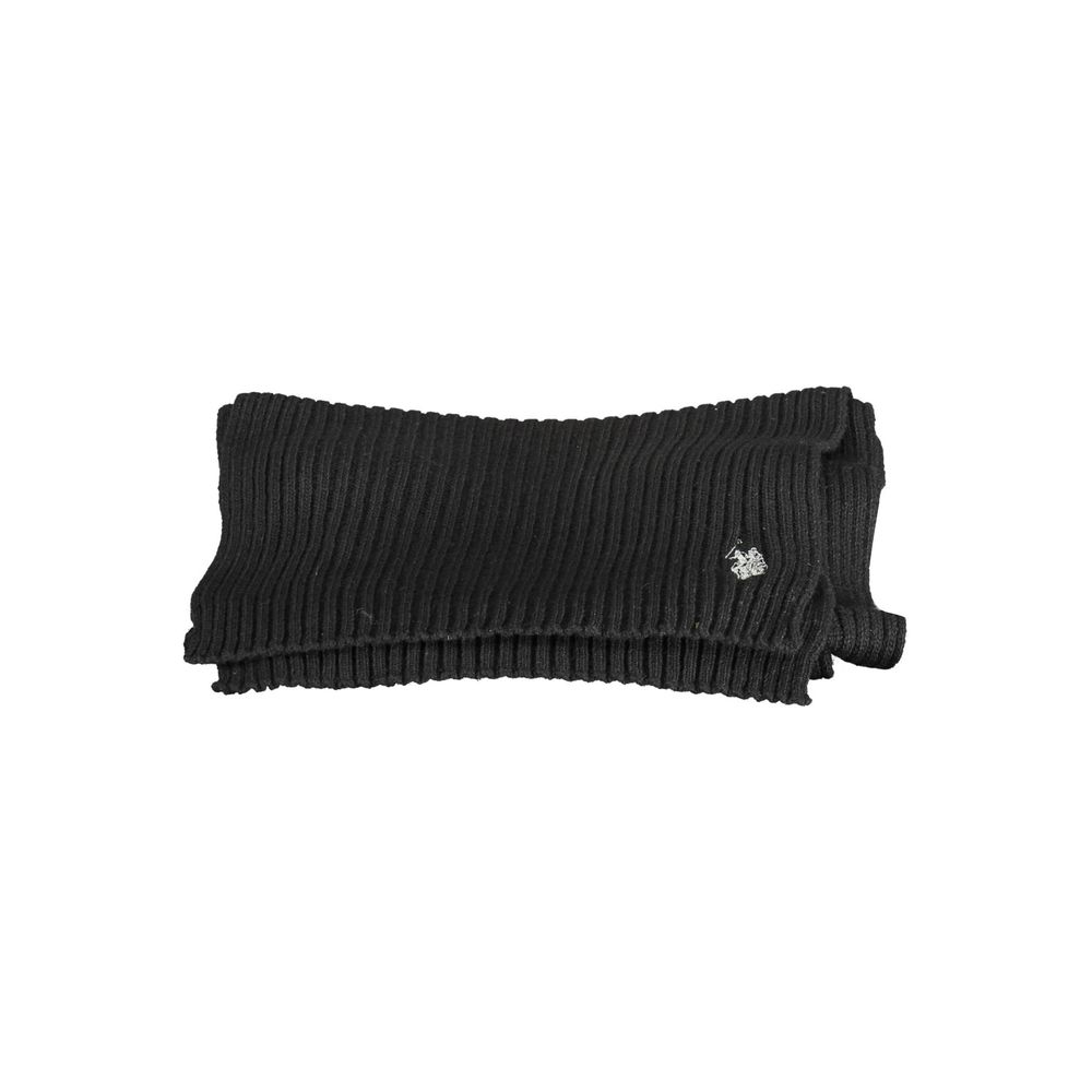 U.S. POLO ASSN. Black Wool Men's Scarf