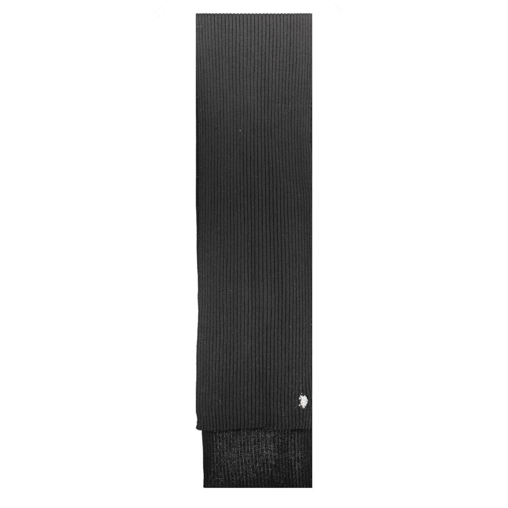 U.S. POLO ASSN. Black Wool Men's Scarf