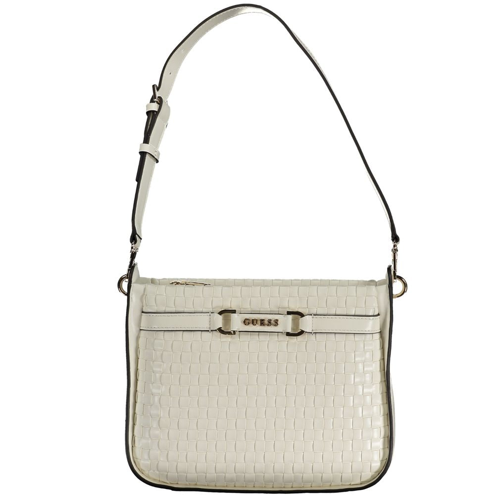 Guess Jeans Bianco Poliuretano Woman Handbag Guess Jeans