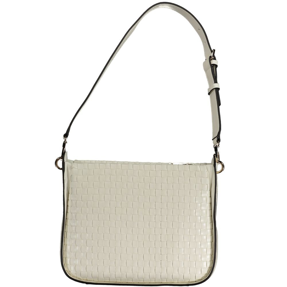 Guess Jeans Bianco Poliuretano Woman Handbag Guess Jeans