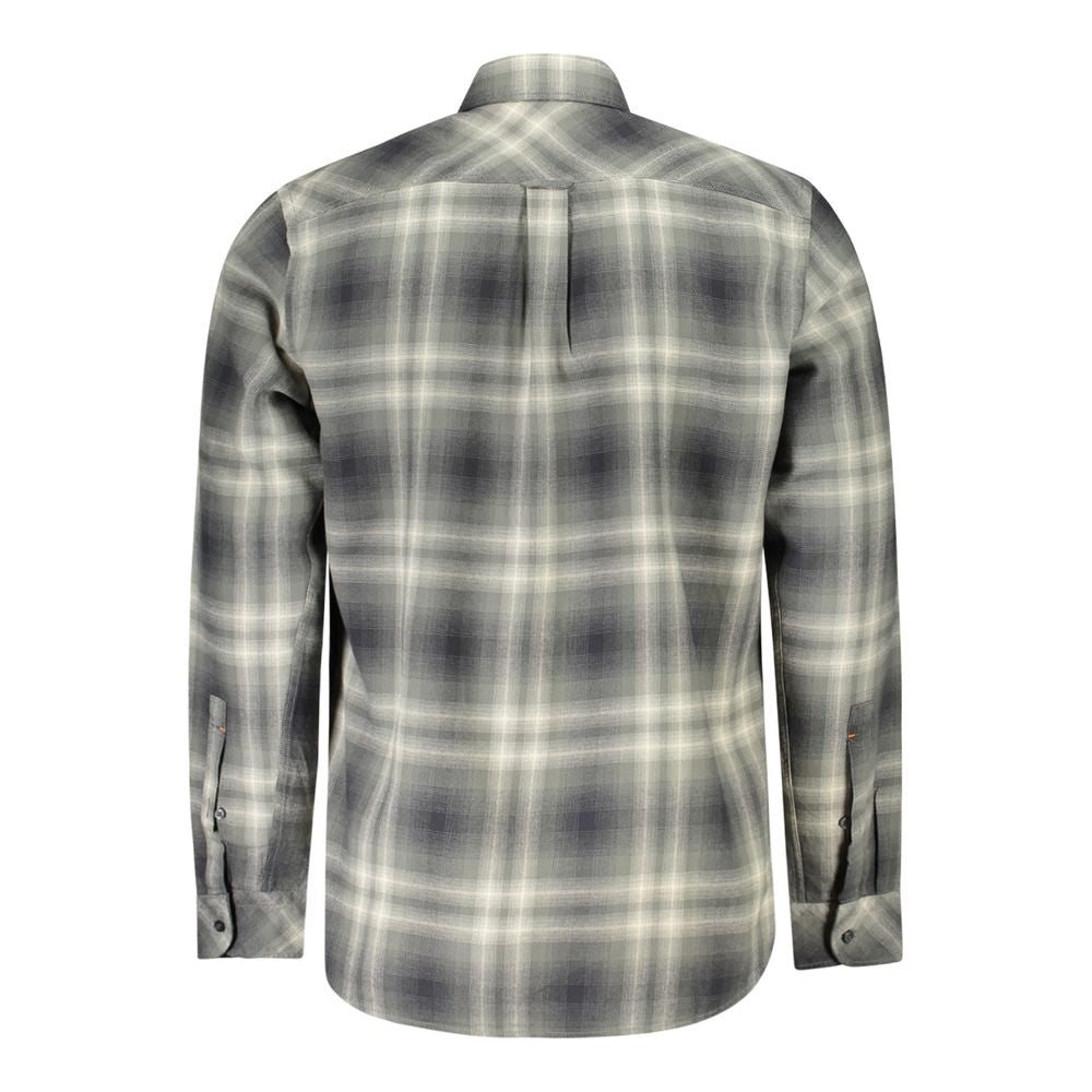 Hugo Boss Verde Cotton Men Shirt Hugo Boss