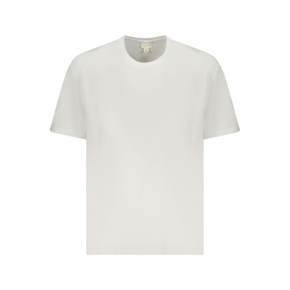 Calvin Klein White Cotton Mens T-Shirt Calvin Klein