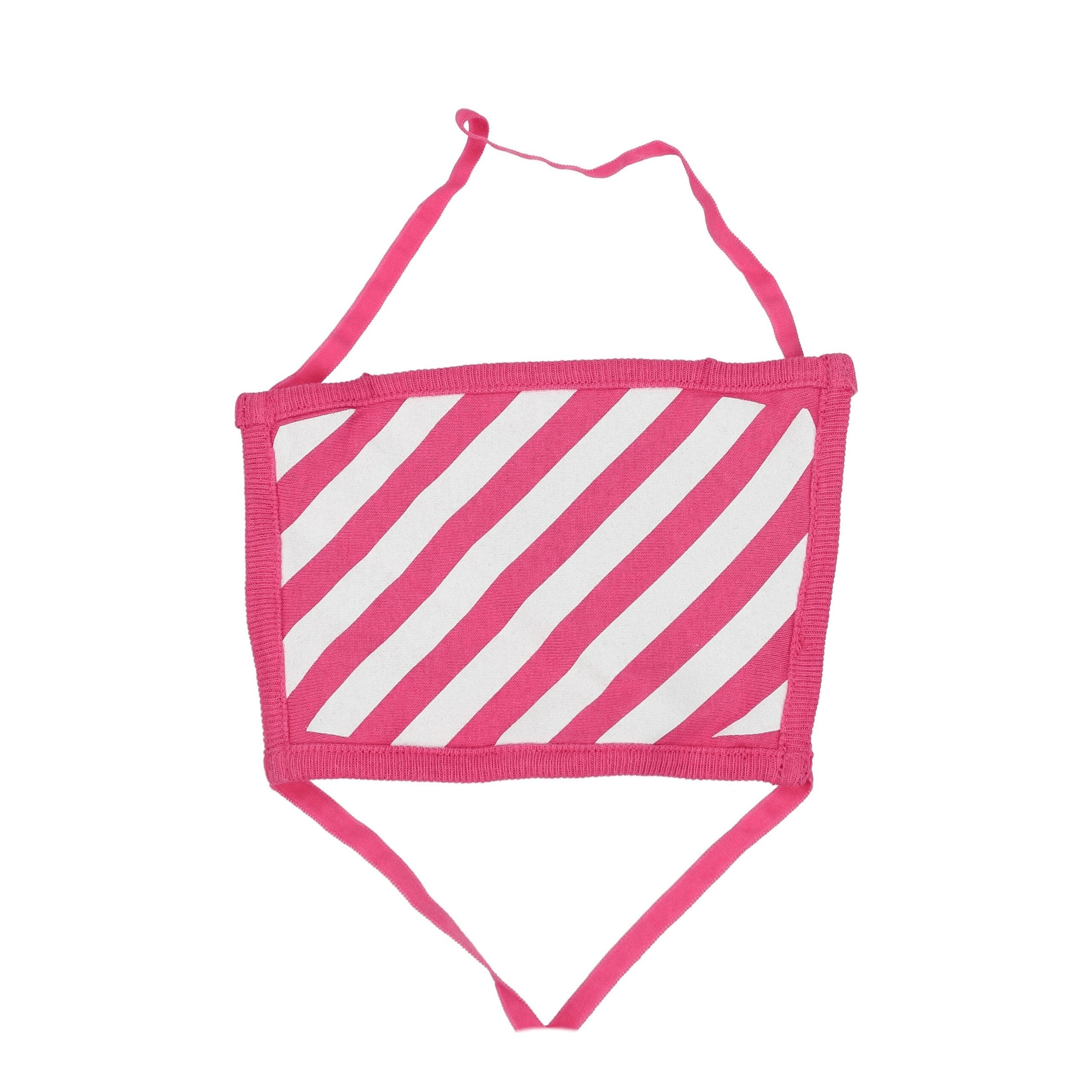 Off-White Pink Cotton Facemask