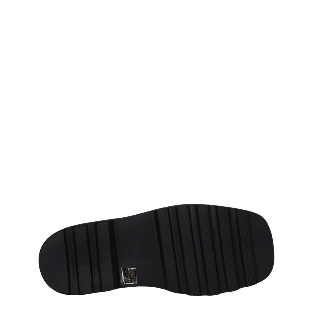 Dolce & Gabbana Black Leather Oxfords And Derbies