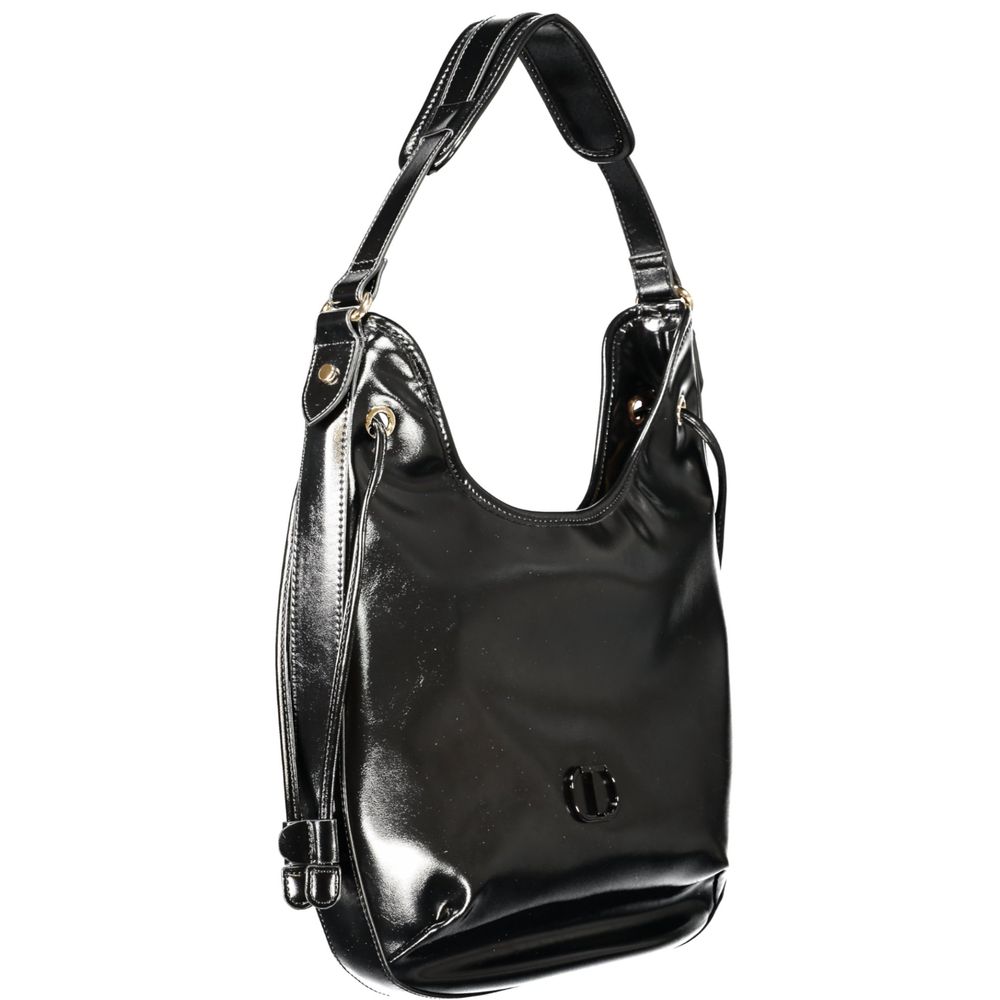 Twinset Black Polyurethane Women Hobo Bag Twinset