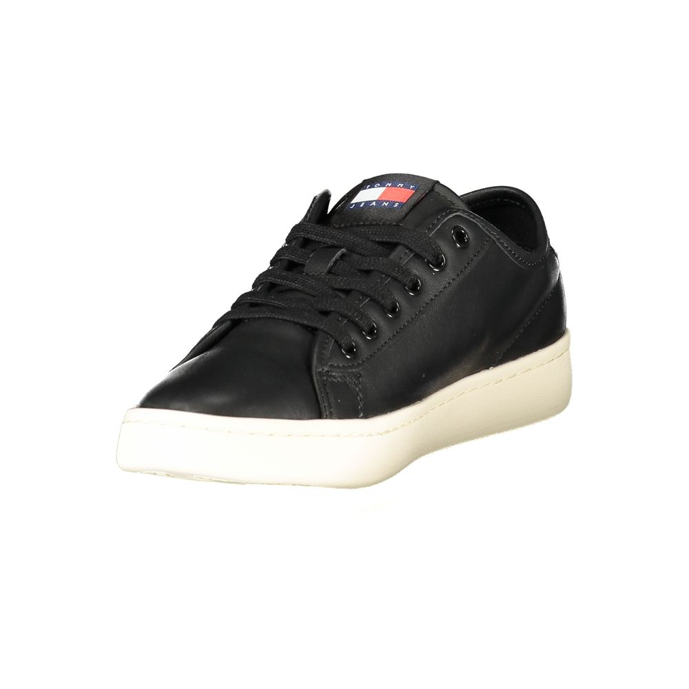 Tommy Hilfiger Black Polyurethane Women Sneaker Tommy Hilfiger