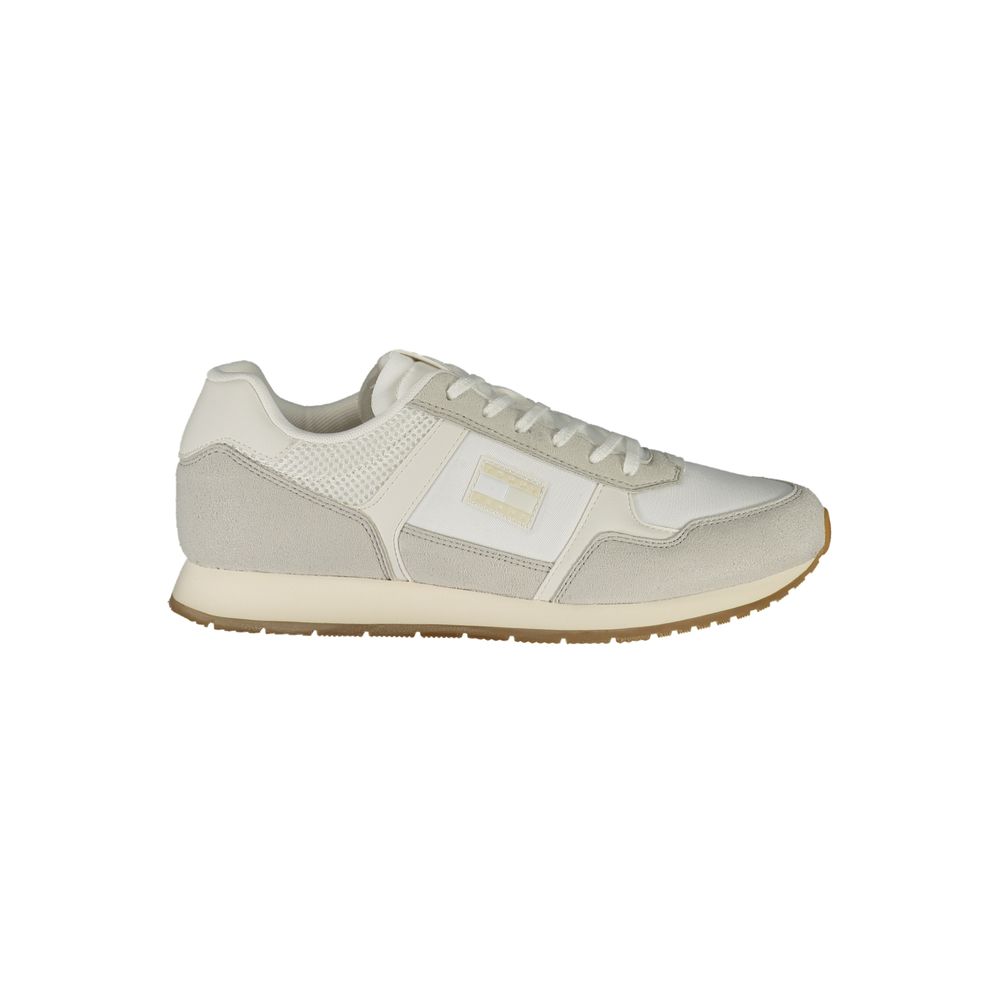 Tommy Hilfiger Bianco Polyurethane Men Sneaker