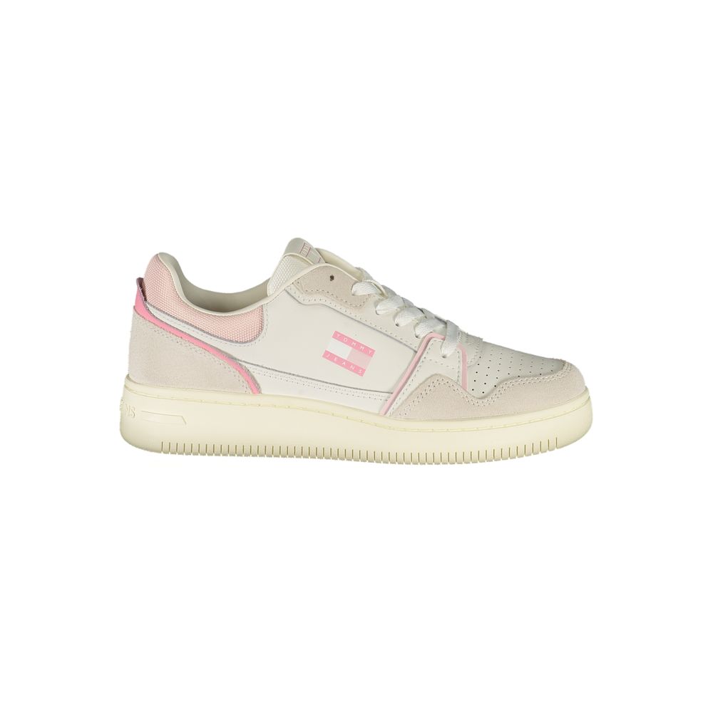 Tommy Hilfiger White Polyurethane Women Sneaker Tommy Hilfiger