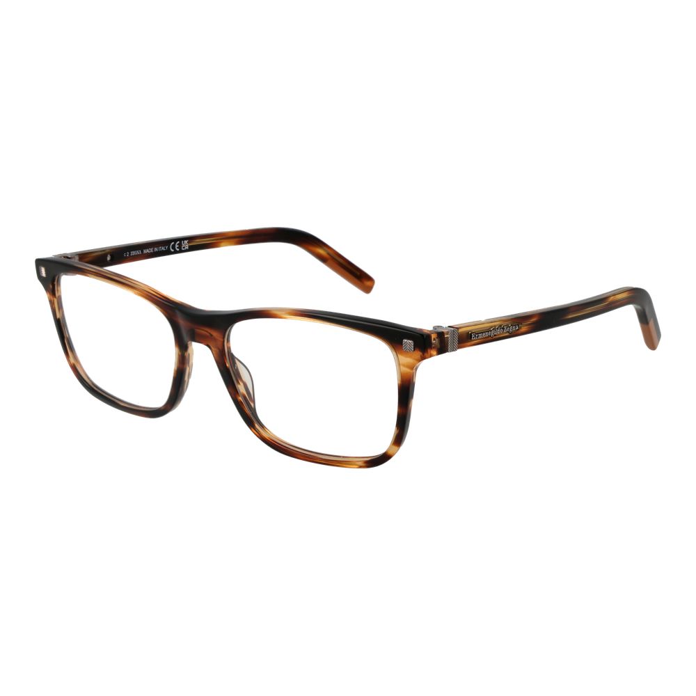 Ermenegildo Zegna Brown Acetate Glasses (Frames)