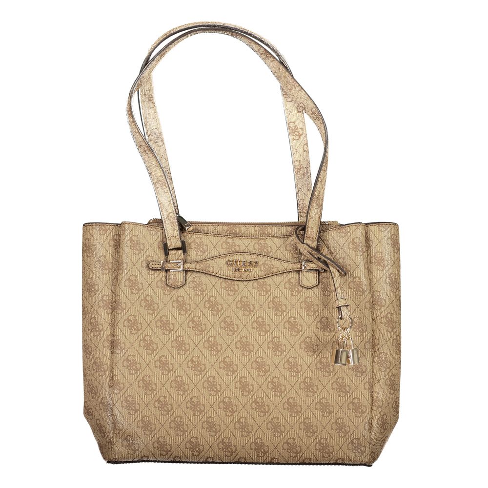 Guess Jeans Beige Polyurethane Women Handbag Guess Jeans