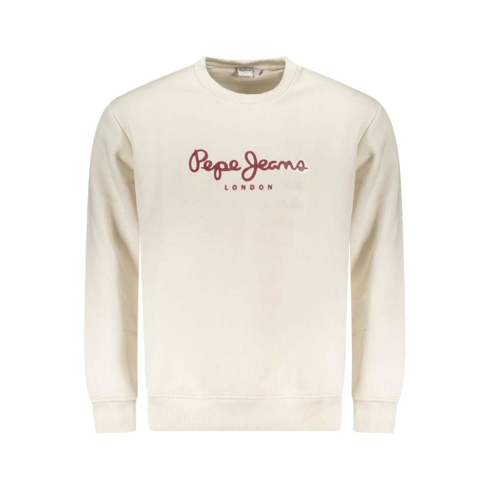 Pepe Jeans Bianco Cotton Men Sweatshirt Pepe Jeans
