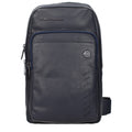 Piquadro Blue Leather Crossbody Bag