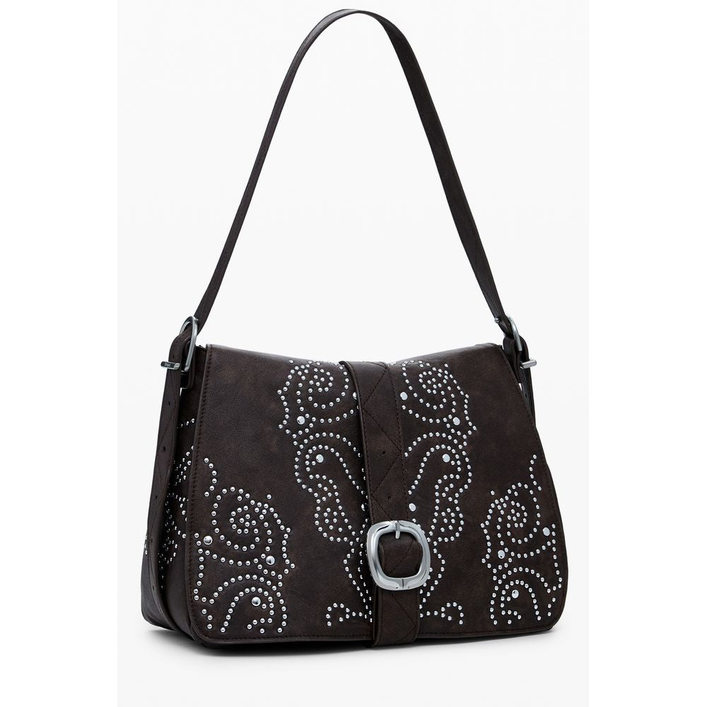 Desigual Marrone Poliuretano Women Handbag Desigual