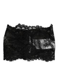 Dolce & Gabbana Black Lace Neck Scarf