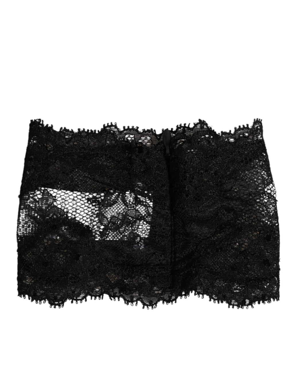 Dolce & Gabbana Black Lace Neck Scarf