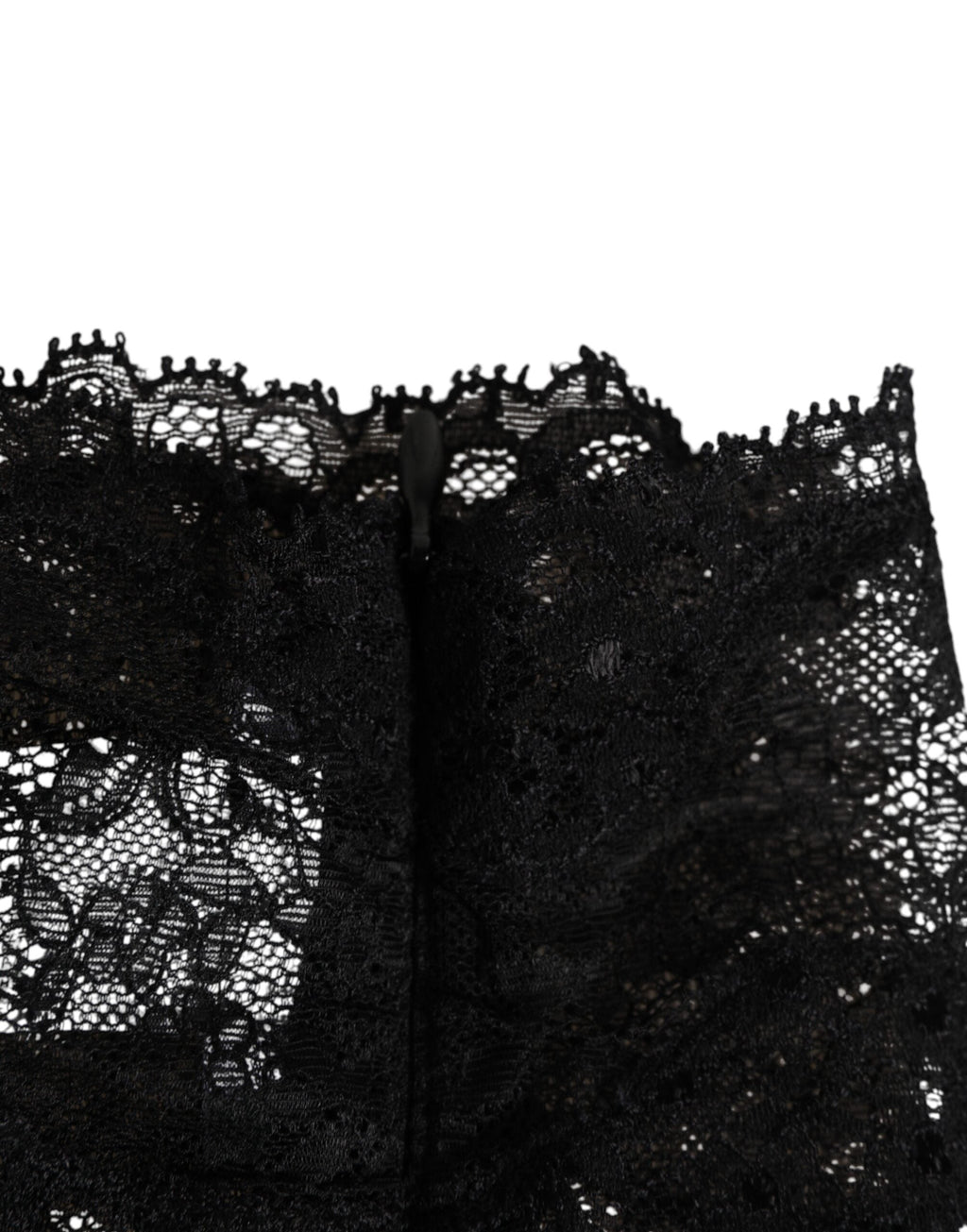 Dolce & Gabbana Black Lace Neck Scarf