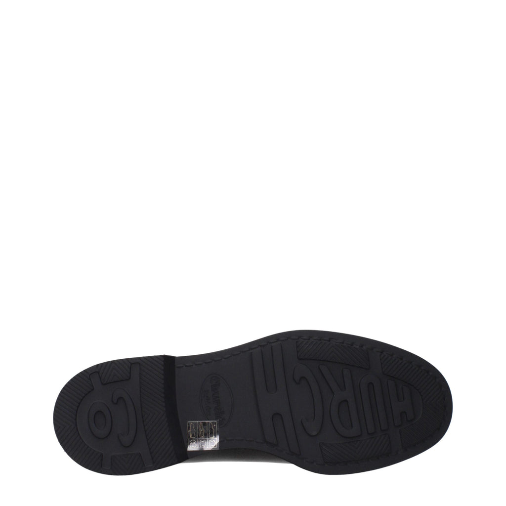 Church's Black Leather Oxfords And Derbies