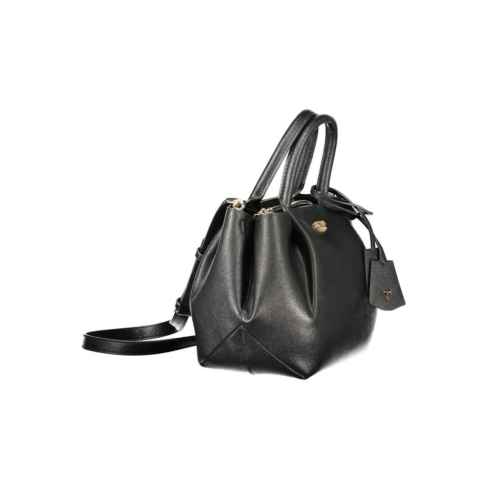 Guess Jeans Nero Poliuretano Women Handbag Guess Jeans