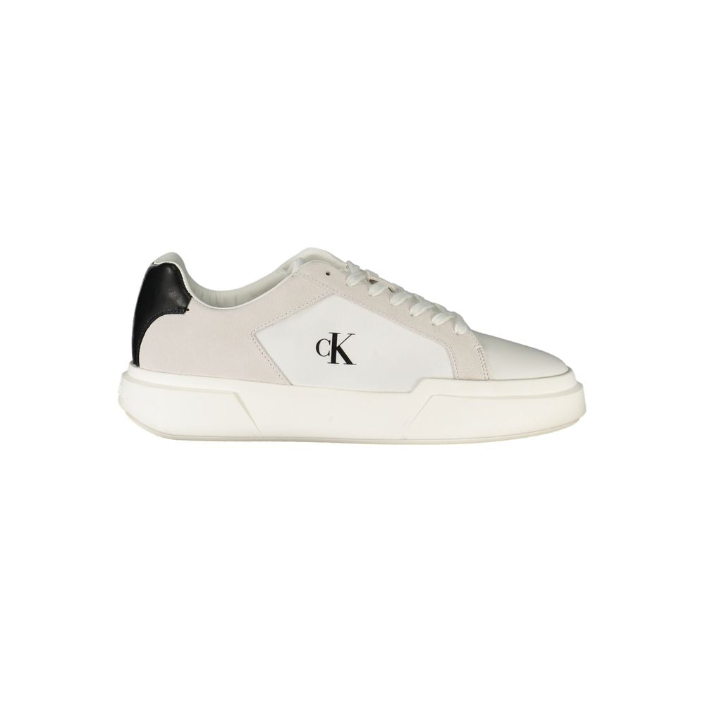 Calvin Klein Bianco Leather Men Sneaker Calvin Klein